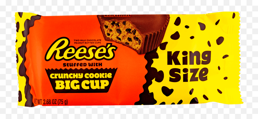 Reeseu0027s Peanut Butter Cups Stuffed With Crunchy Cookie Big Cup - Crunchy Cookie Png,Reese's Pieces Logo