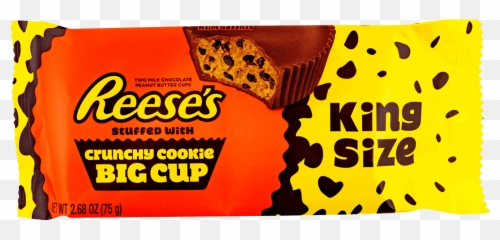Reeseu0027s Peanut Butter Cups Stuffed With Crunchy Cookie Big Cup - Crunchy Cookie Png,Reese's Pieces Logo