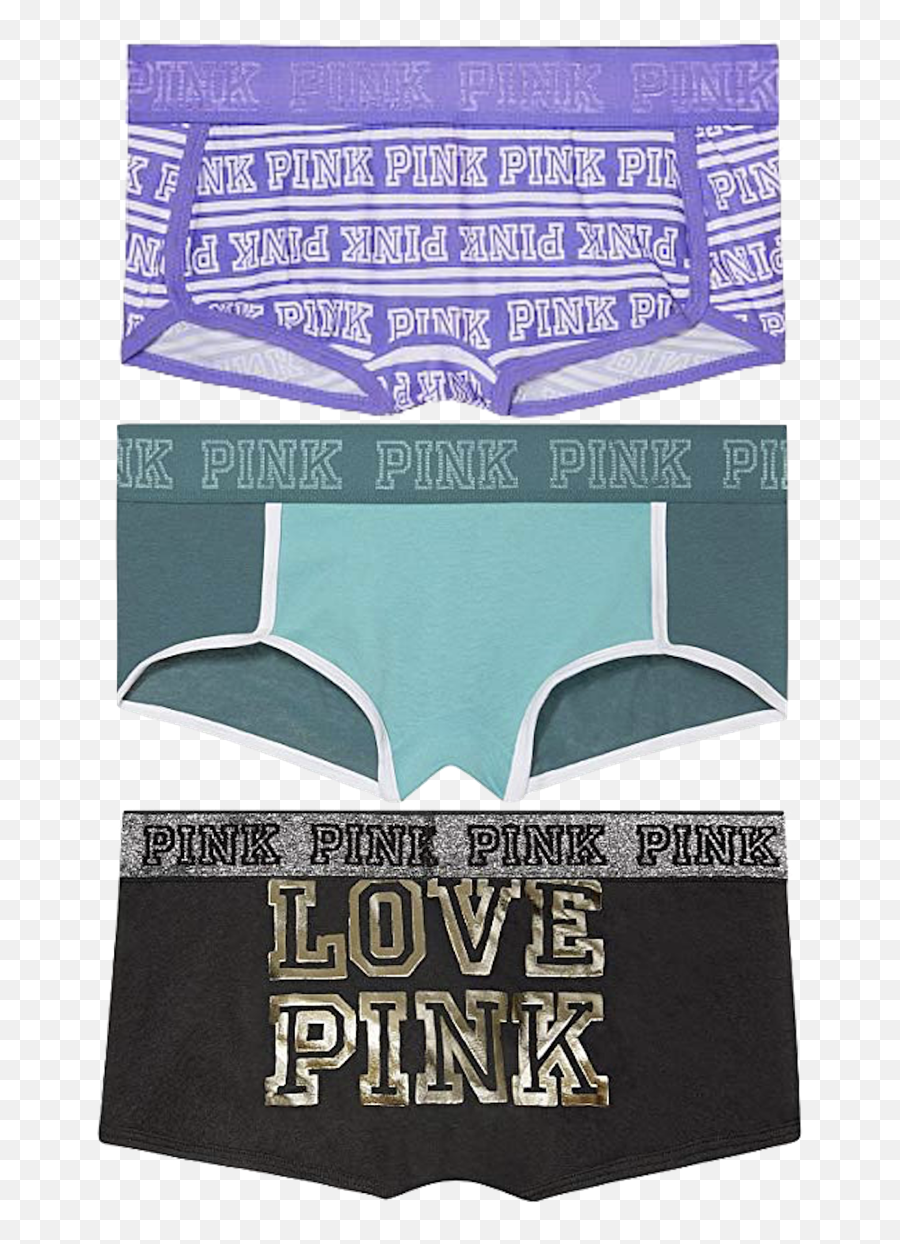 Victoriau0027s Secret Vs Pink Variety Logo Boyshorts Panty - Versace Png,Victoria Secret Pink Logo Png