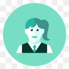 Waitress Free Icon Of Kameleon Green Round Png