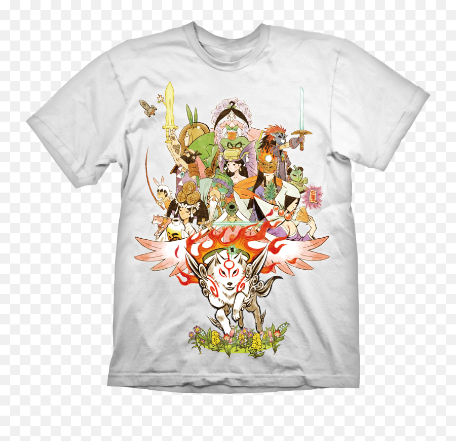 Okami T - Shirt Creative Okami Hd Cover Png,Okami Png