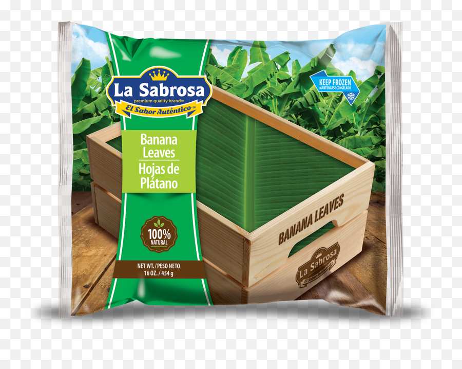 Banana Leaves U2013 La Sabrosa Foods - Cardboard Packaging Png,Banana Leaves Png