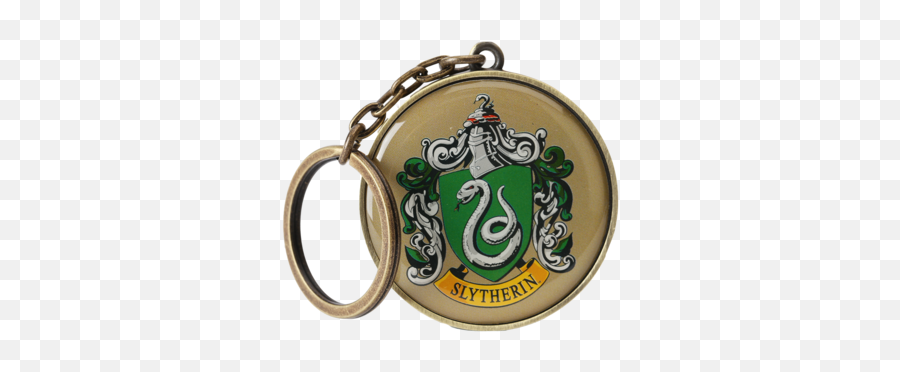 Slytherin Round Crest Keyring - Slytherin Harry Potter Badges Png,Slytherin Logo Png