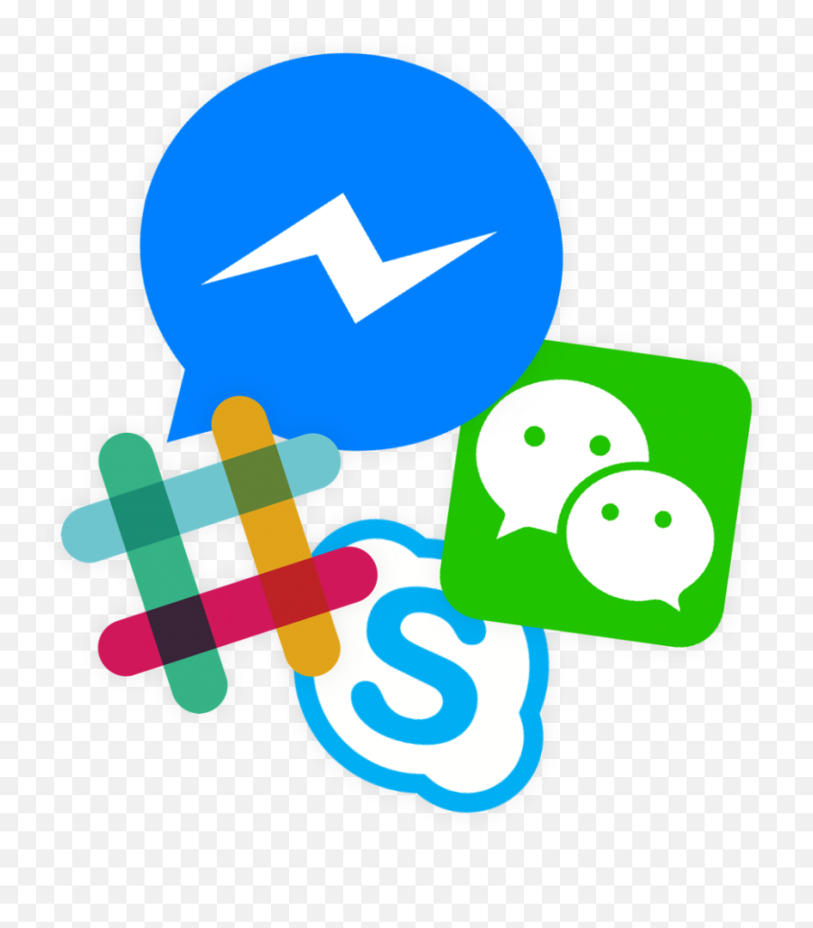 Facebook Messenger Slack Wechat Skype And Many More Png