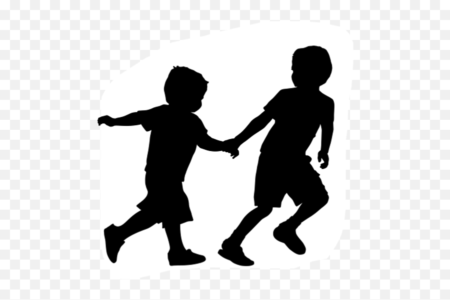Download Silhouette Boys Kids Children - Kids Silhouette Png,Children Silhouette Png