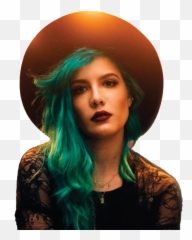 Halsey Transparent - Black And White Magazine Spreads png