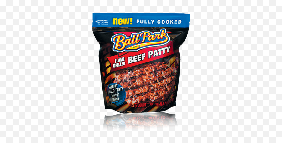 New 1501 Ball Park Flame Grilled Beef Patties Coupon - Meat Png,Lowes Foods Logo