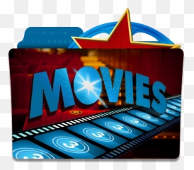 Star Blue Construction Movies Folder - Icon Png