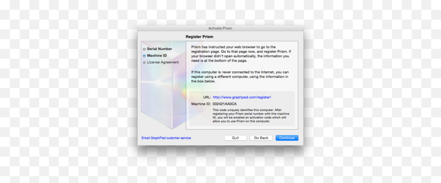 How To Install Graphpad Prism Macintosh Information - Vertical Png,Serial Number Icon