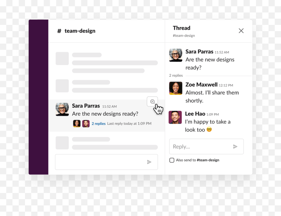Use Threads To Organize Discussions Slack - Vertical Png,General Discussion Icon