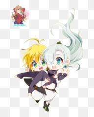 Nanatsu No Taizai Meliodas Chibi - Elizabeth Nanatsu No Taizai Kawaii Png,Escanor Icon