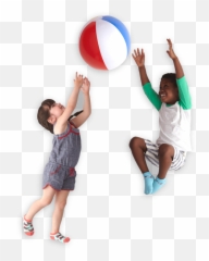 Download Hd How Do We Accomplish This - Kids Playing Ball Children Playing With Ball Png,Kids Playing Png