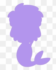 Transparent Simple Mermaid Icon - Hair Design png
