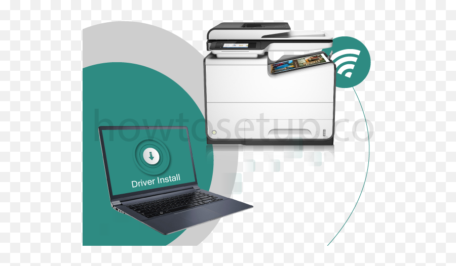 How To Install Printer Hp Canon Brother - Hp Pagewide Pro Mfp 577dw Png,Print Icon For Google Chrome