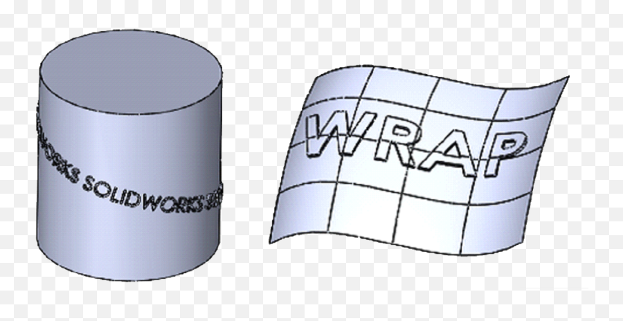Wrap Feature In Solidworks - Creates Geometry On Any Face Cylinder Png,Draftsight Icon