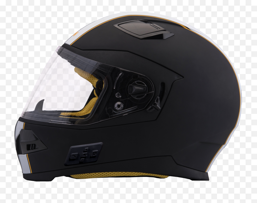 Quin Design - Quin Spitfire Nero Full Face Smart Motorcycle Motorcycle Helmet Png,Icon Open Face Helmet