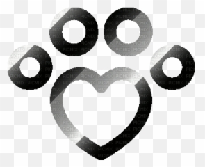 Deco Paw Prints Animal Animals Dog Cat Silver Black - Solid png