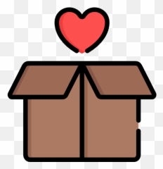 Heart Box Icon From Charity Pack Style - Lineal color Gift Work png