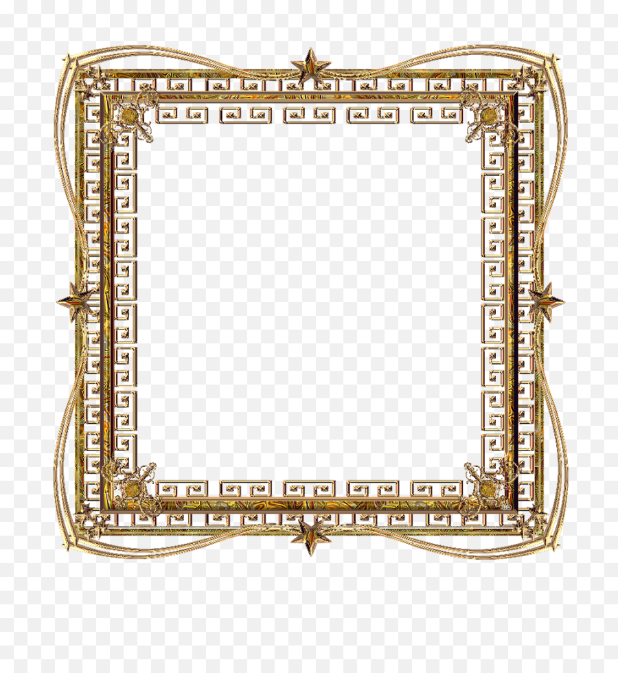 Download Hd Yellow Frame Png - Gold Transparent Frame Square Portable Network Graphics,Gold Picture Frame Png