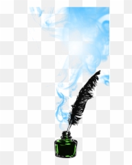Quill Pen Png Download - Red Ink