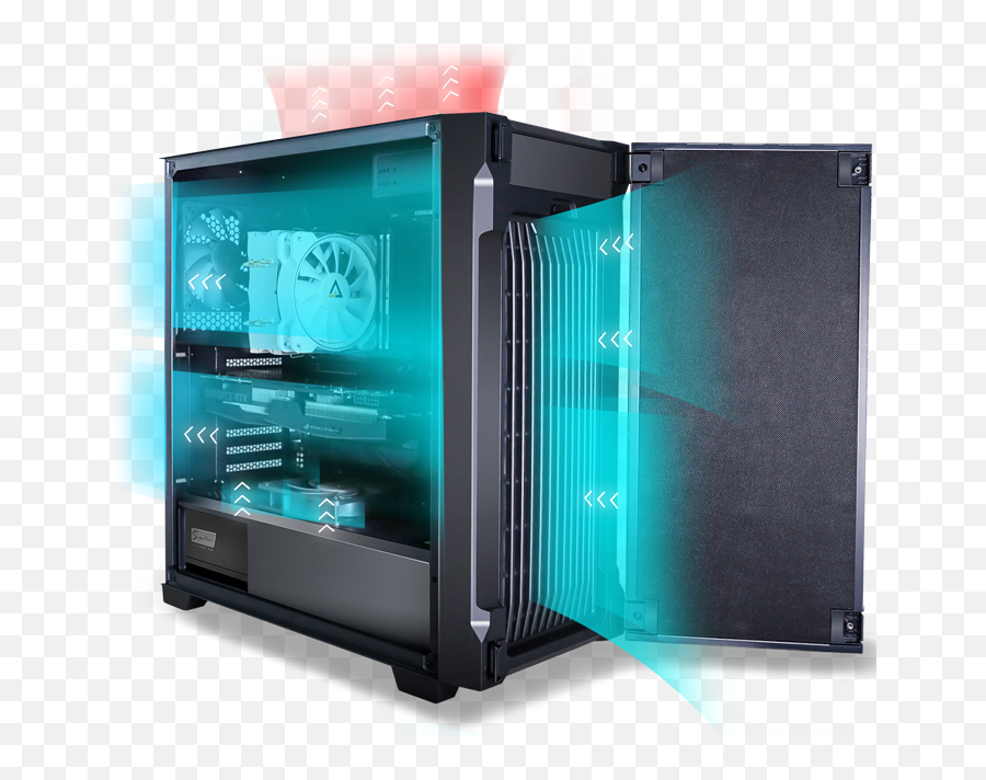 P10 Flux Is The Best Silent Pc Mid Tower Case With Atx3 X - Major Appliance Png,Airflow Icon 15 Extractor Fan Polished Chrome