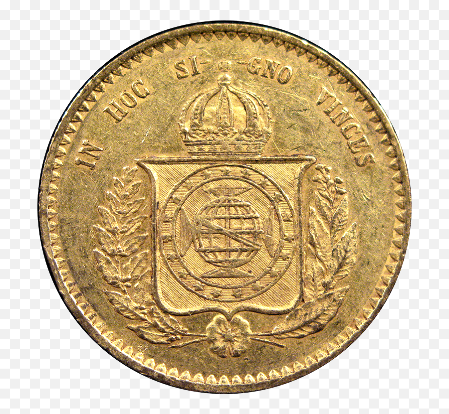 Brazil 20000 Reis Gold Coins American Exchange - Solid Png,Gold Coin Icon Png