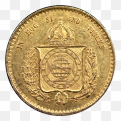 Brazil 20000 Reis Gold Coins American Exchange - Solid png
