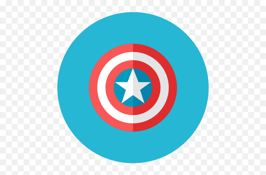 Captain Shield Icon Kameleon Iconset Webalys - Goodge Png,Captain America Logo Png