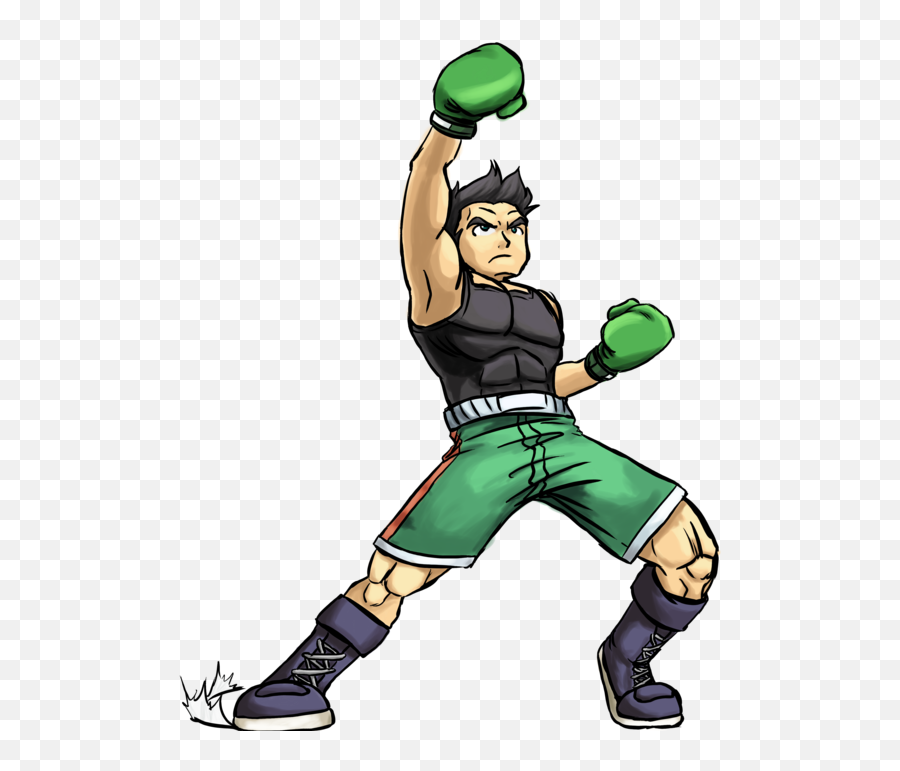 Punch Out Video Game Characters - Lil Mac Png,Little Mac Png