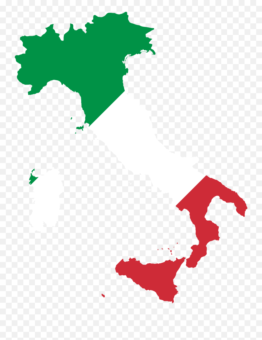 Map Italy Png 2 Image - Flag Map Of Italy,Italy Png