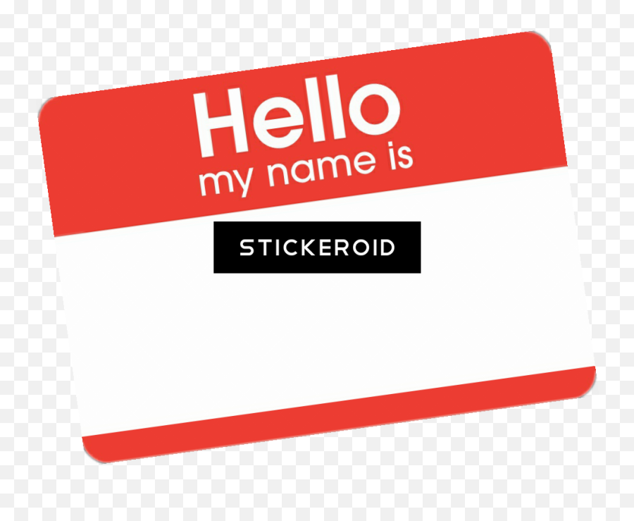 Hello My Name Is Sticker Png - Graphic Design,Hello My Name Is Png