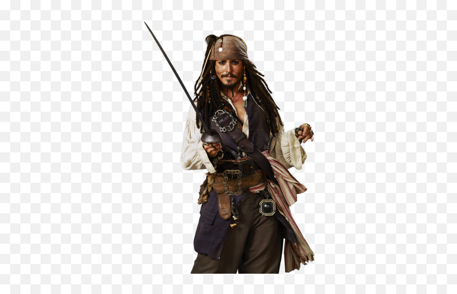 Captain Jack Sparrow - Pirates Of The Caribbean 4 Png,Johnny Depp Png
