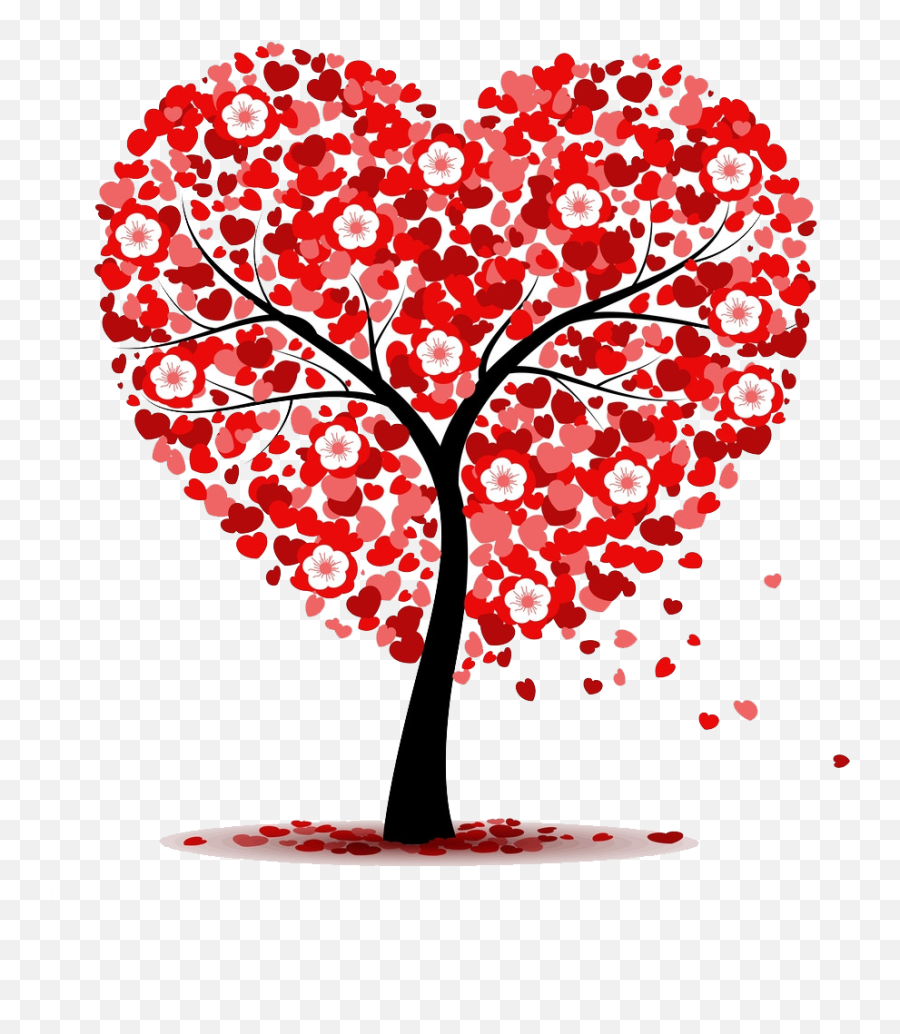 Clipart Trees Valentines Day - Heart Tree Png,Valentines Day Transparent