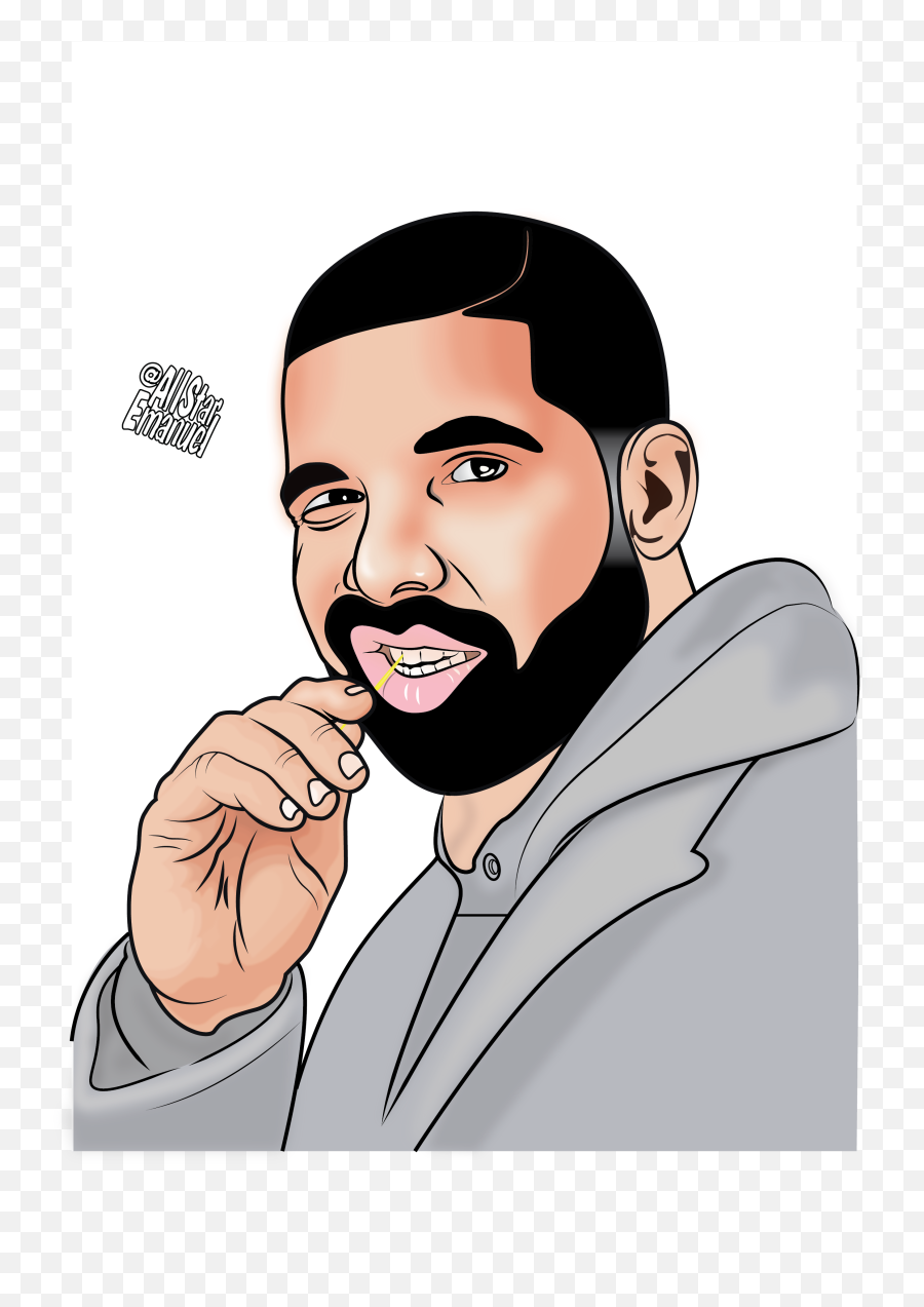 Drake Drawing Painting Cartoon Sketch - Drake Drawing Cartoon Png,Drake Png