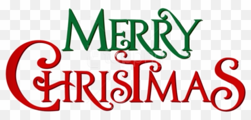 Free Png Merry Christmas Decorative - Clip Art Transparent