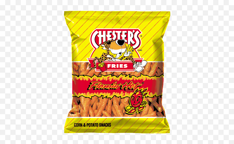 Fries Flamin Hot Corn Potato Snacks - Chester Fries Flamin Hot Png,Cheeto Transparent