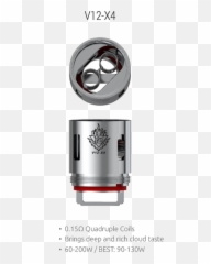 Download Prev - Smok Tfv12 X4 Coil PNG Image with No Coils