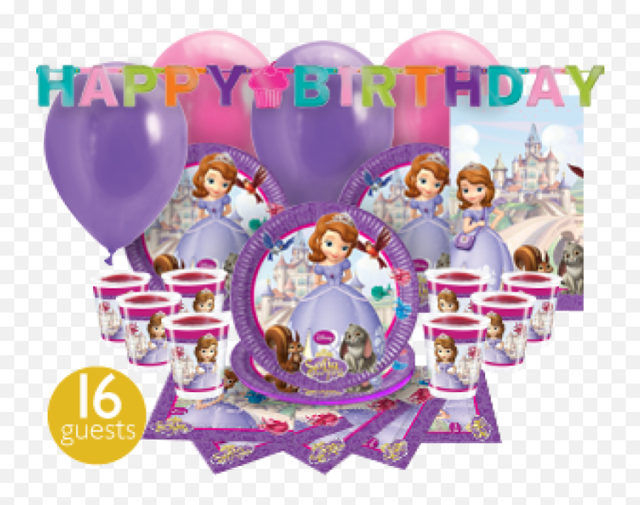 Sofia The First Happy Birthday Png 2 Image - Balloon,First Birthday Png
