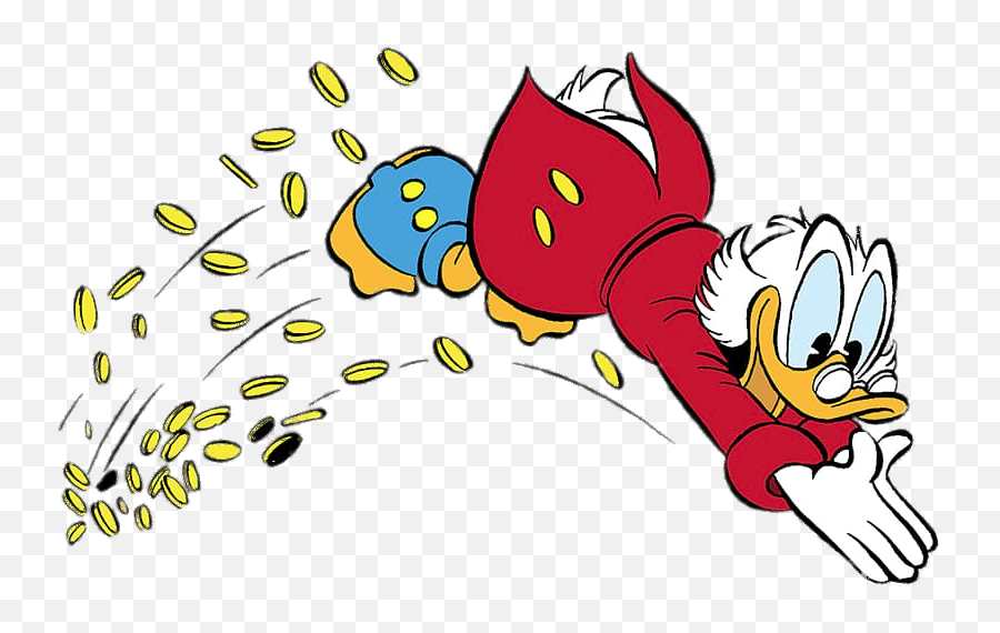 Ducktales Scrooge Mcduck Diving Into - Scrooge Mcduck Diving Into Money Png,Scrooge Mcduck Png