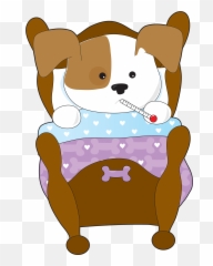 Sick - dog Dog Cartoon Full Size PNG Download SeekPNG