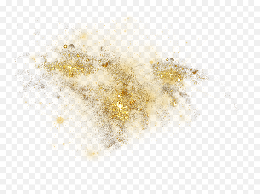 Gold Dust Sparkles Glitter Sticker - Transparent Glitter Dust Png,Gold Dust Png
