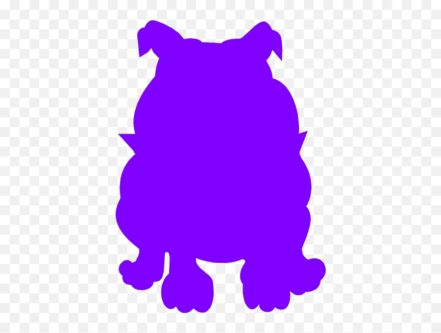 Purple Bulldog Png Svg Clip Art For - Bulldog,Bulldog Png