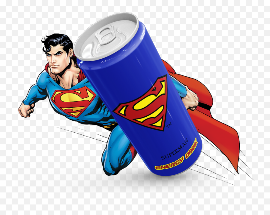 Landing Page - Superman Energy Drink Can Png,Superman's Logo