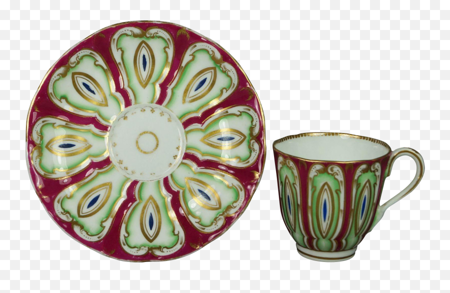 Cup Of Tea Png - 19th Century Samuel Alcock Tea Cup And Saucer,Cup Of Tea Png