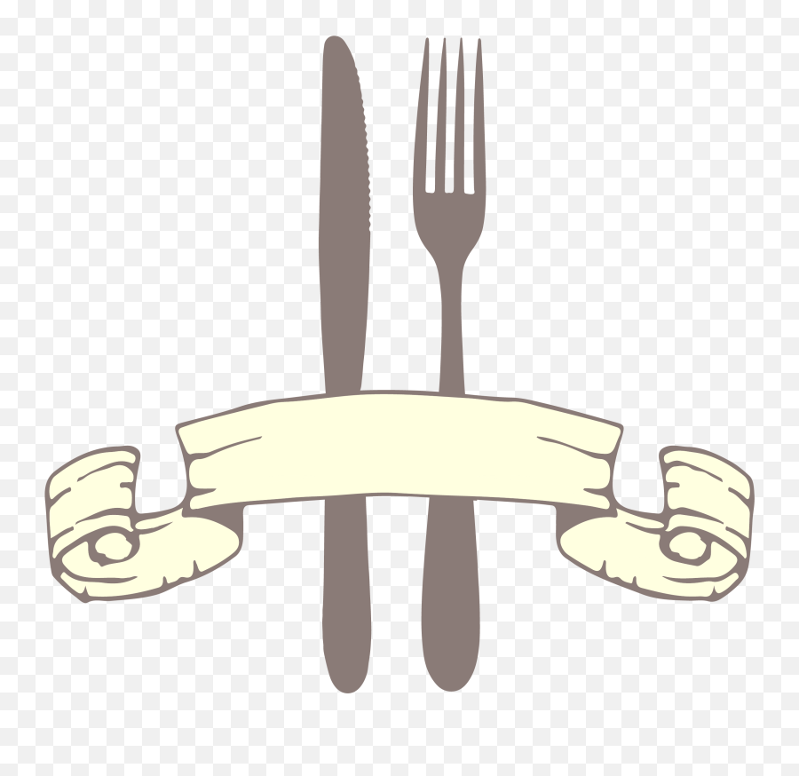Clipart Restaurant Spoon Fork - Gambar Sendok Garpu Animasi Png,Spoon And Fork Png