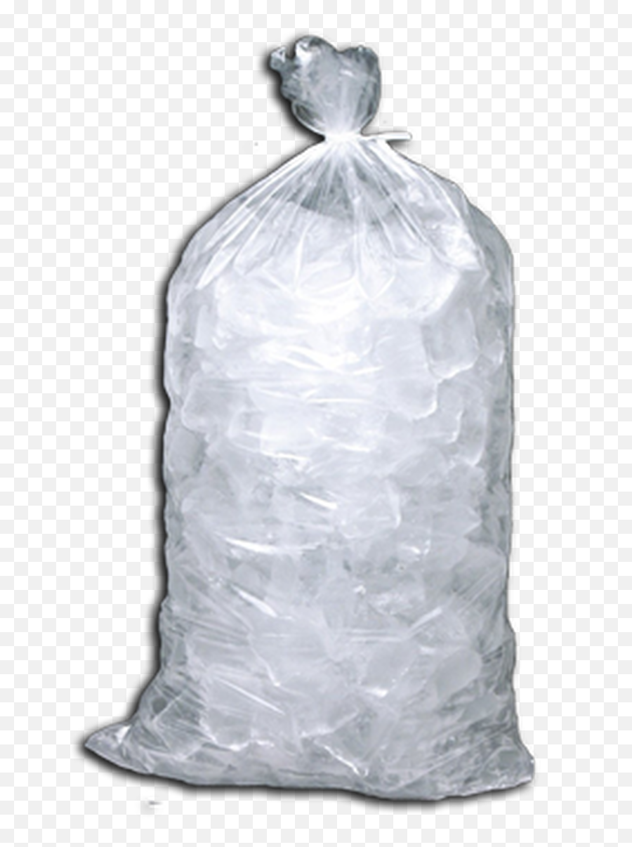 Ice Bag 18 X 36 50lb Capacity Clear 250case - Ice Cubes Bag Png,Ice Transparent