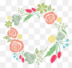 Floral Border Png Picture 2226858 - Round Border Flower Design Pink