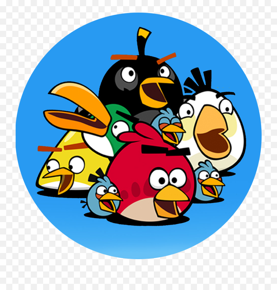 Kumpulan Wallpaper Lucu Angry Birds - Angry Birds Round Png,Angry Birds Png