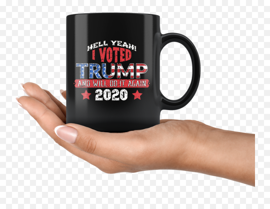 Hell Yeah I Voted Trump Mug U2013 2020 Apparels - Obama And Trump Mug Png,Hellyeah Logo