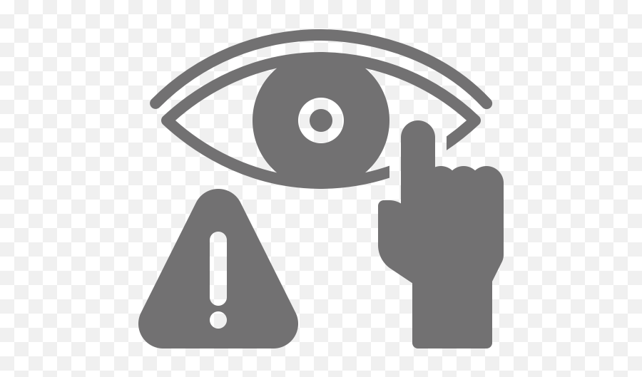 Avoid Do Not Eye Hand Touch Icon - Free Download Eye Of Ra Png,White Eyes Png